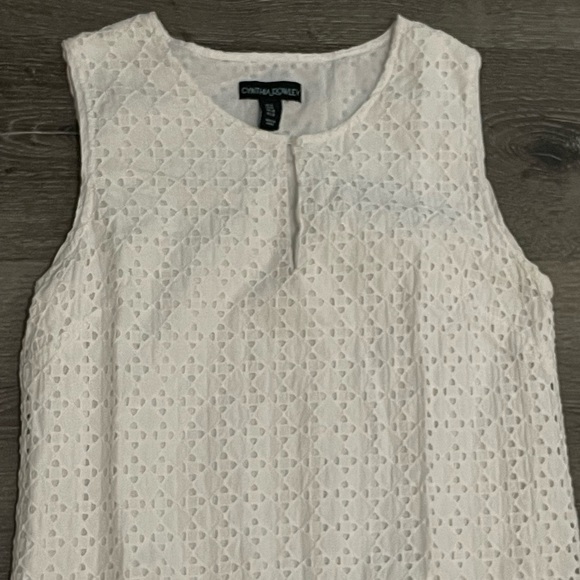 Cynthia Rowley eyelet lace sheath dress size 6 - Picture 9 of 15